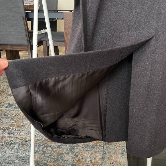MaxMara Dark Grey Coat w/ Belt - Picture 12 of 14